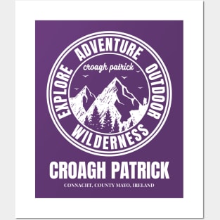 Croagh Patrick Mountain, Ireland Mountains Posters and Art